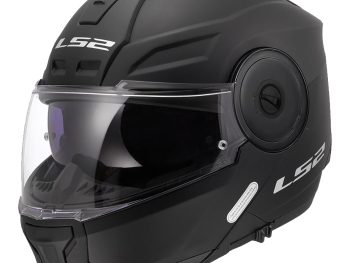LS2 FF902 SCOPE II SOLID, MOTO ĶIVERE, melna matēta