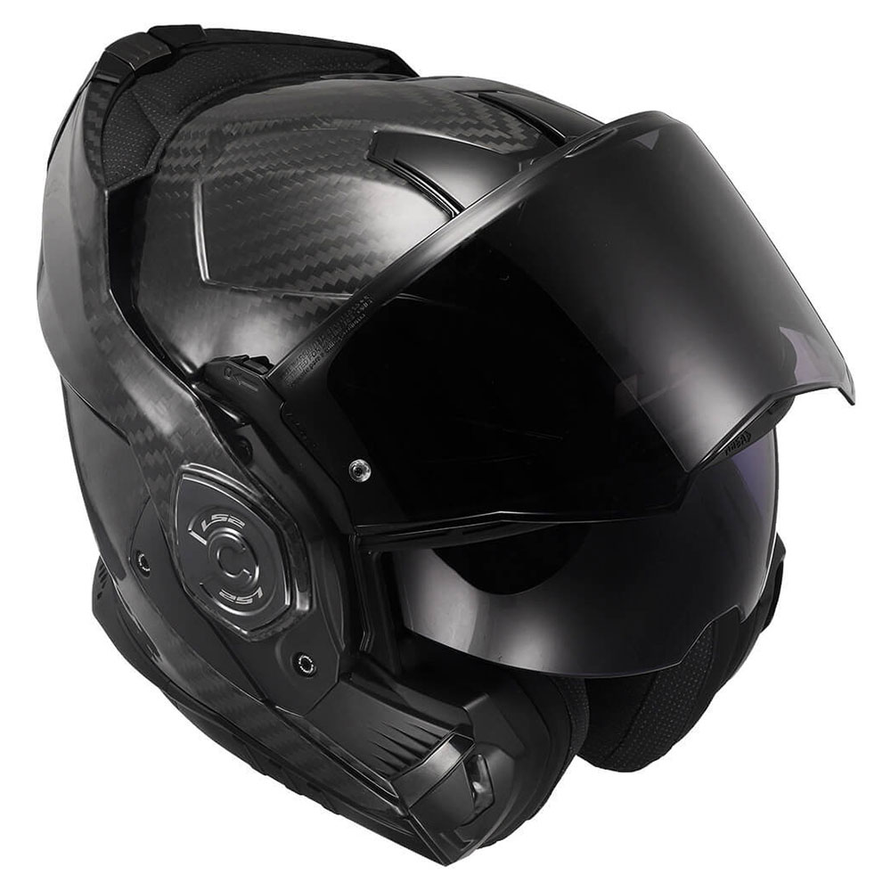 LS2 FF901 ADVANT X SOLID CARBON, MOTO ĶIVERE, melna spīdīga LS2 FF901 ADVANT X SOLID CARBON, MOTO ĶIVERE, melna spīdīga - Image 4