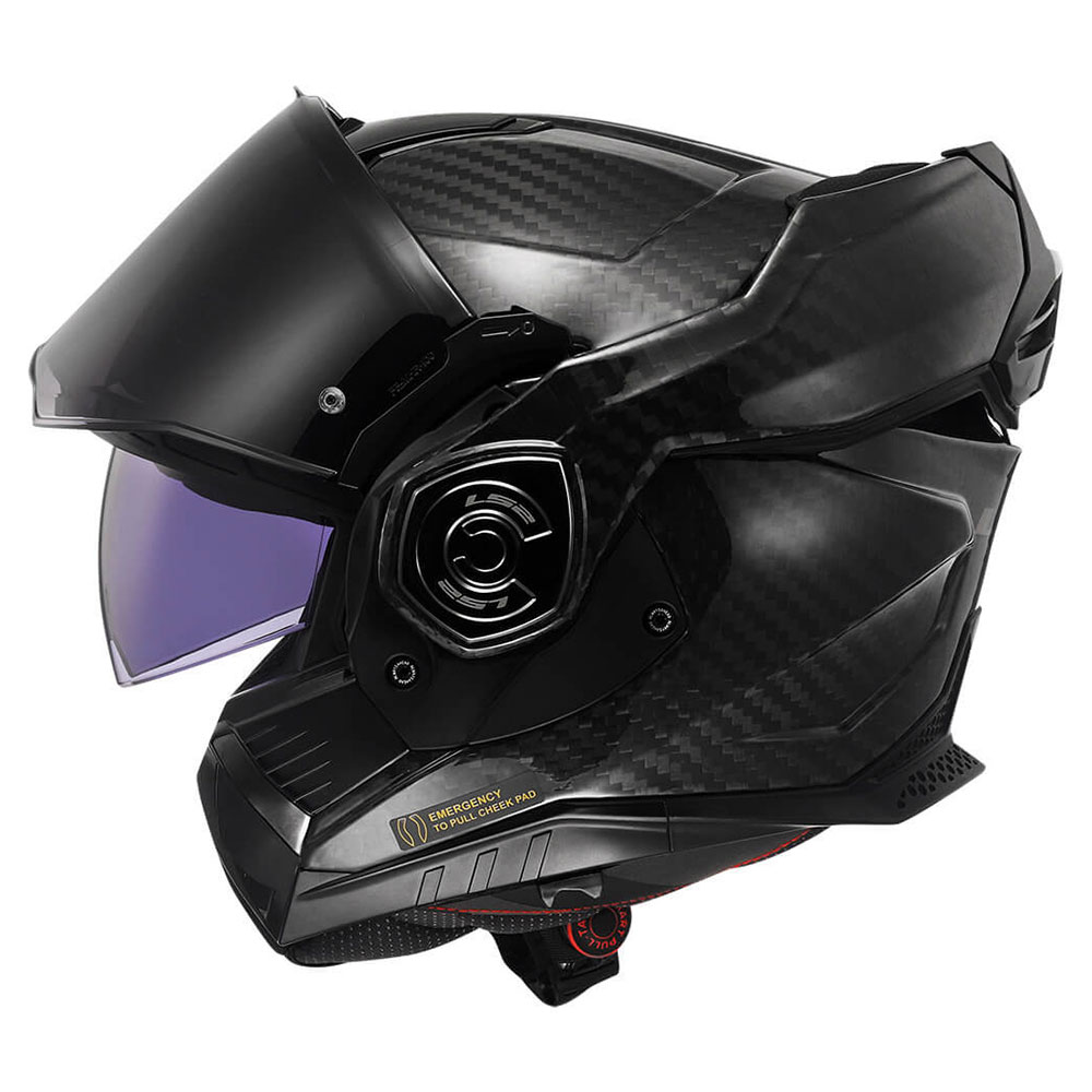 LS2 FF901 ADVANT X SOLID CARBON, MOTO ĶIVERE, melna spīdīga LS2 FF901 ADVANT X SOLID CARBON, MOTO ĶIVERE, melna spīdīga - Image 7