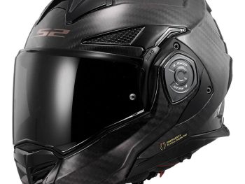 LS2 FF901 ADVANT X SOLID CARBON, MOTO ĶIVERE, melna spīdīga