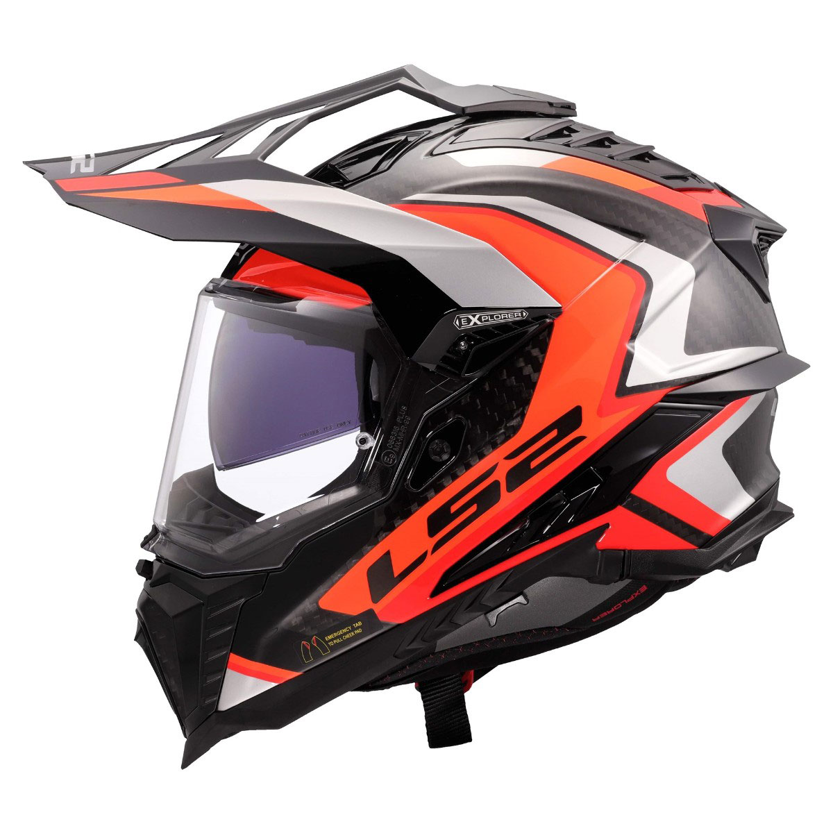 LS2 MX701 C EXPLORER FRONTIER II, MOTO ĶIVERE, sarkana LS2 MX701 C EXPLORER FRONTIER II, MOTO ĶIVERE, sarkana - Image 4