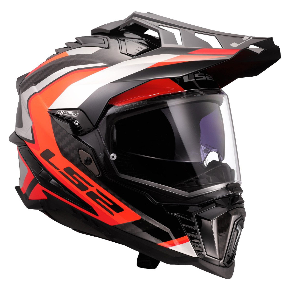 LS2 MX701 C EXPLORER FRONTIER II, MOTO ĶIVERE, sarkana LS2 MX701 C EXPLORER FRONTIER II, MOTO ĶIVERE, sarkana - Image 8