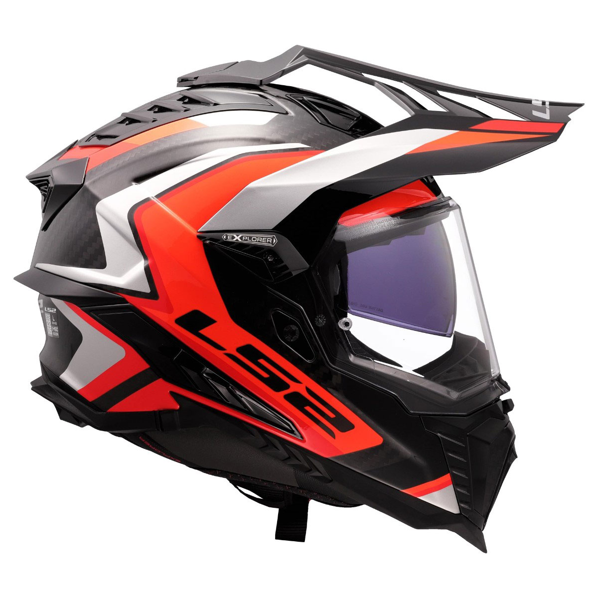LS2 MX701 C EXPLORER FRONTIER II, MOTO ĶIVERE, sarkana LS2 MX701 C EXPLORER FRONTIER II, MOTO ĶIVERE, sarkana - Image 5