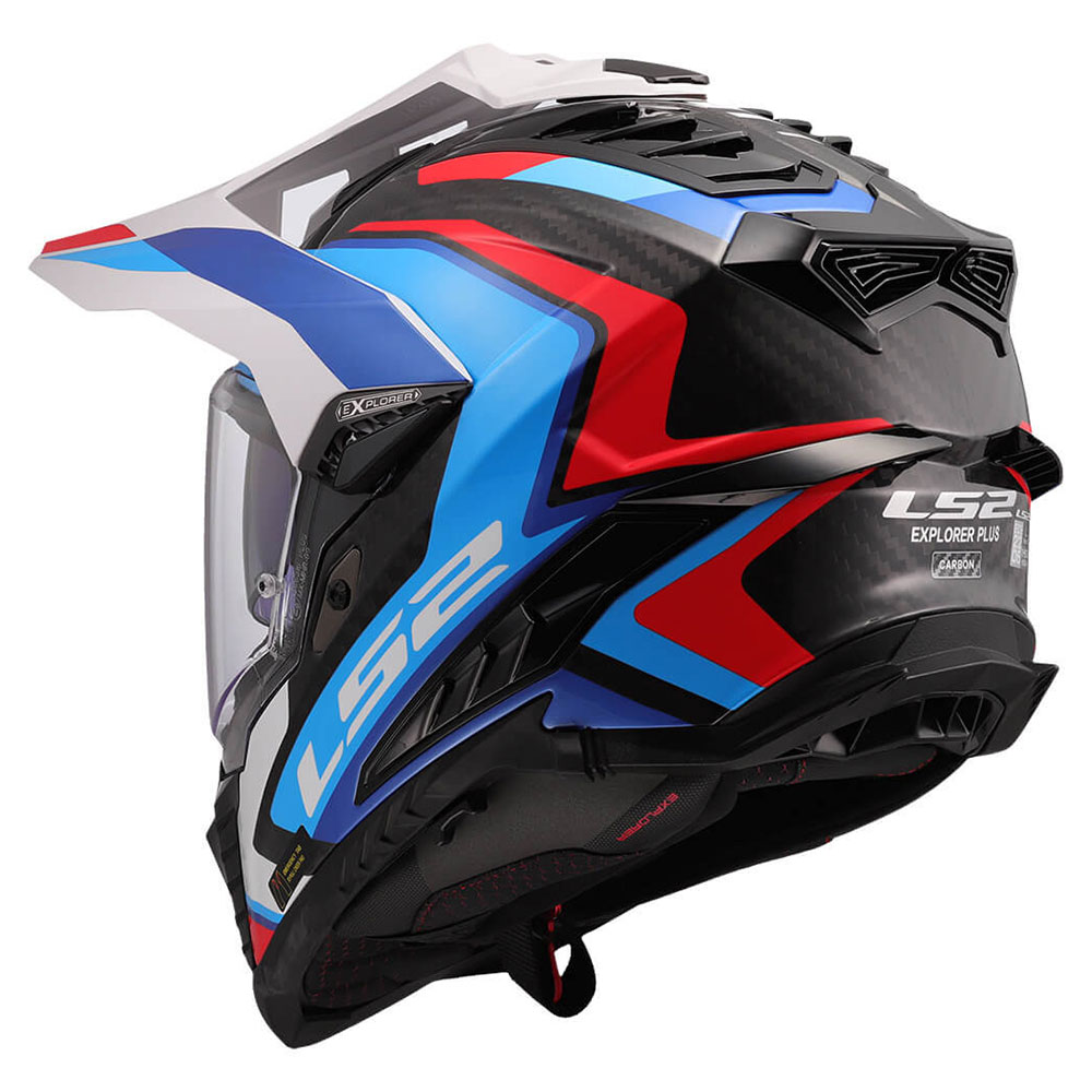 LS2 MX701 C EXPLORER FRONTIER II, MOTO ĶIVERE, balta, zila LS2 MX701 C EXPLORER FRONTIER II, MOTO ĶIVERE, balta, zila - Image 5