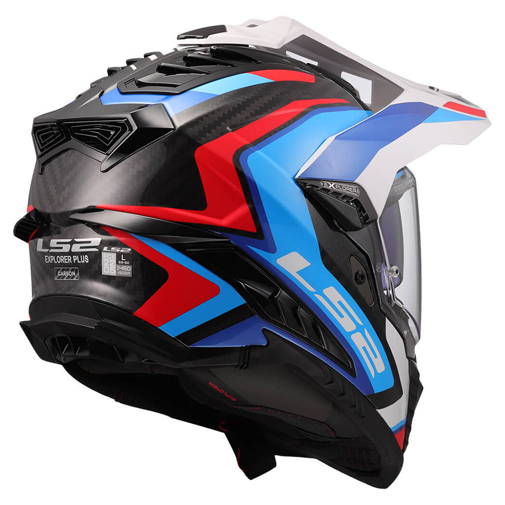 LS2 MX701 C EXPLORER FRONTIER II, MOTO ĶIVERE, balta, zila LS2 MX701 C EXPLORER FRONTIER II, MOTO ĶIVERE, balta, zila - Image 3