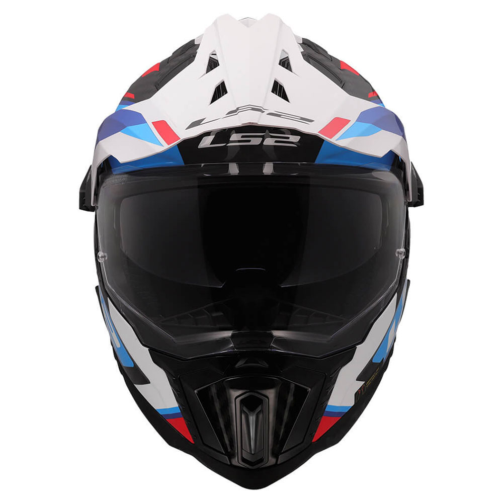 LS2 MX701 C EXPLORER FRONTIER II, MOTO ĶIVERE, balta, zila LS2 MX701 C EXPLORER FRONTIER II, MOTO ĶIVERE, balta, zila - Image 2
