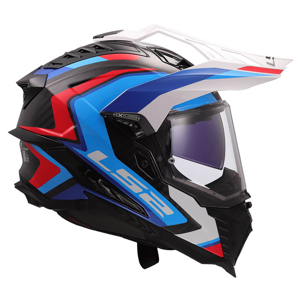 LS2 MX701 C EXPLORER FRONTIER II, MOTO ĶIVERE, balta, zila LS2 MX701 C EXPLORER FRONTIER II, MOTO ĶIVERE, balta, zila - Image 6