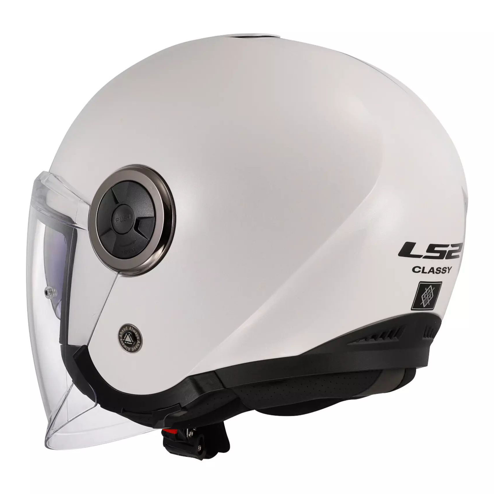 LS2 OF620 CLASSY SOLID, MOTO ĶIVERE, balta LS2 OF620 CLASSY SOLID, MOTO ĶIVERE, balta - Image 2