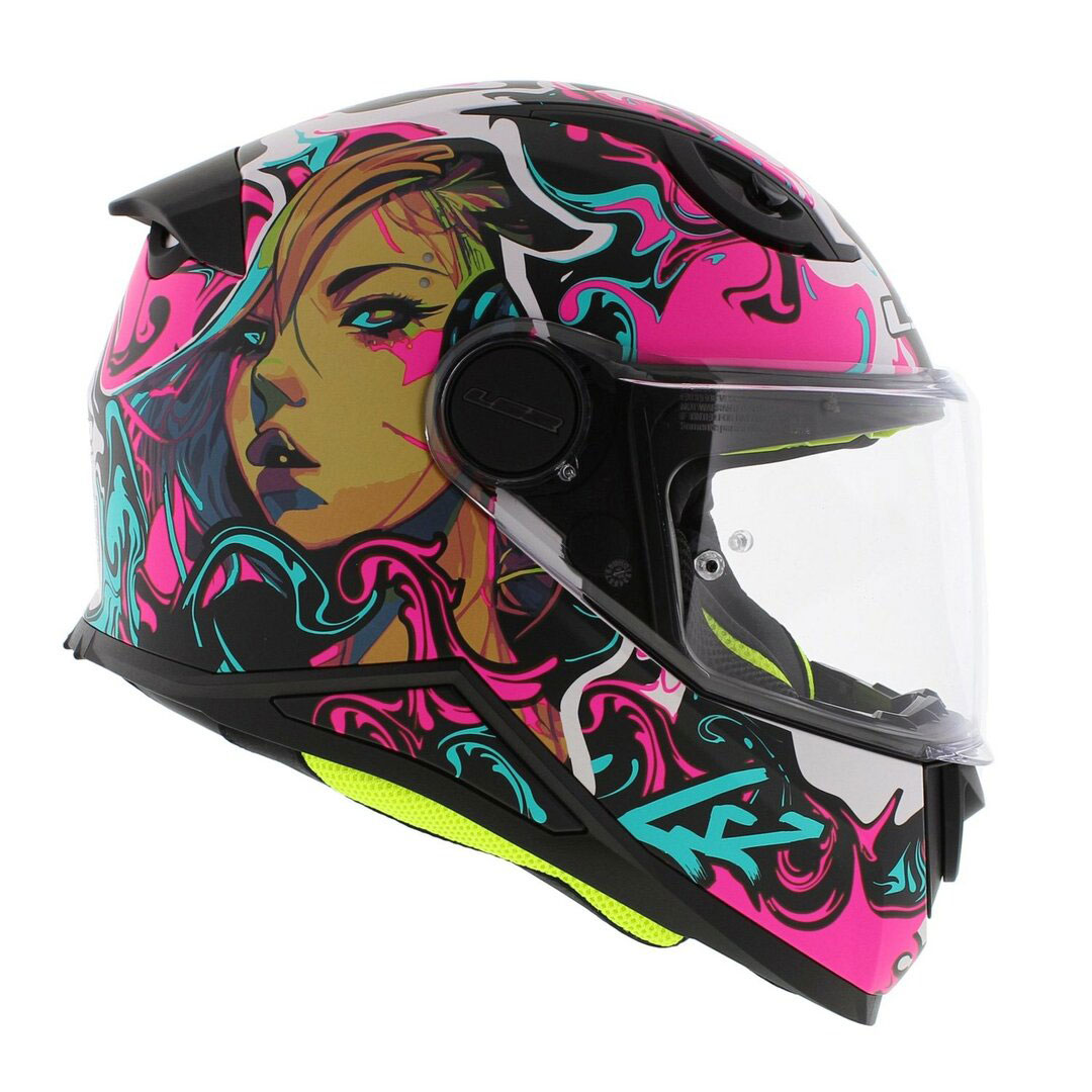 LS2 FF812 KID CYBERG, MOTO ĶIVERE, matēti violeta ciāna LS2 FF812 KID CYBERG, MOTO ĶIVERE, matēti violeta ciāna - Image 2