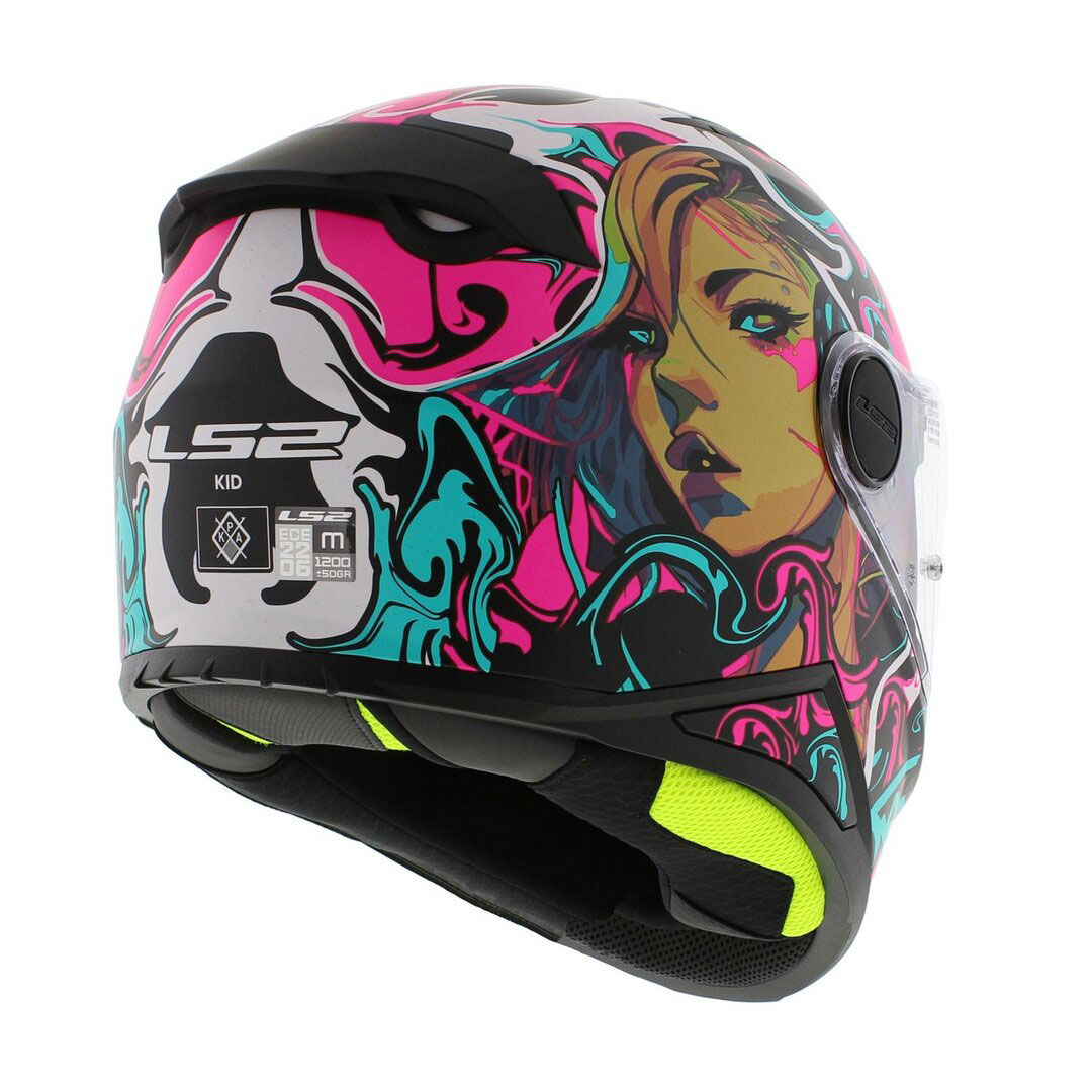 LS2 FF812 KID CYBERG, MOTO ĶIVERE, matēti violeta ciāna LS2 FF812 KID CYBERG, MOTO ĶIVERE, matēti violeta ciāna - Image 7
