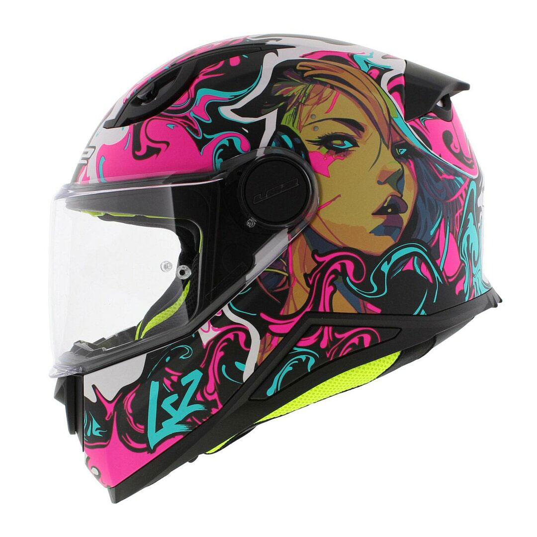 LS2 FF812 KID CYBERG, MOTO ĶIVERE, matēti violeta ciāna LS2 FF812 KID CYBERG, MOTO ĶIVERE, matēti violeta ciāna - Image 4