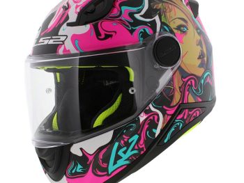 LS2 FF812 KID CYBERG, MOTO ĶIVERE, matēti violeta ciāna
