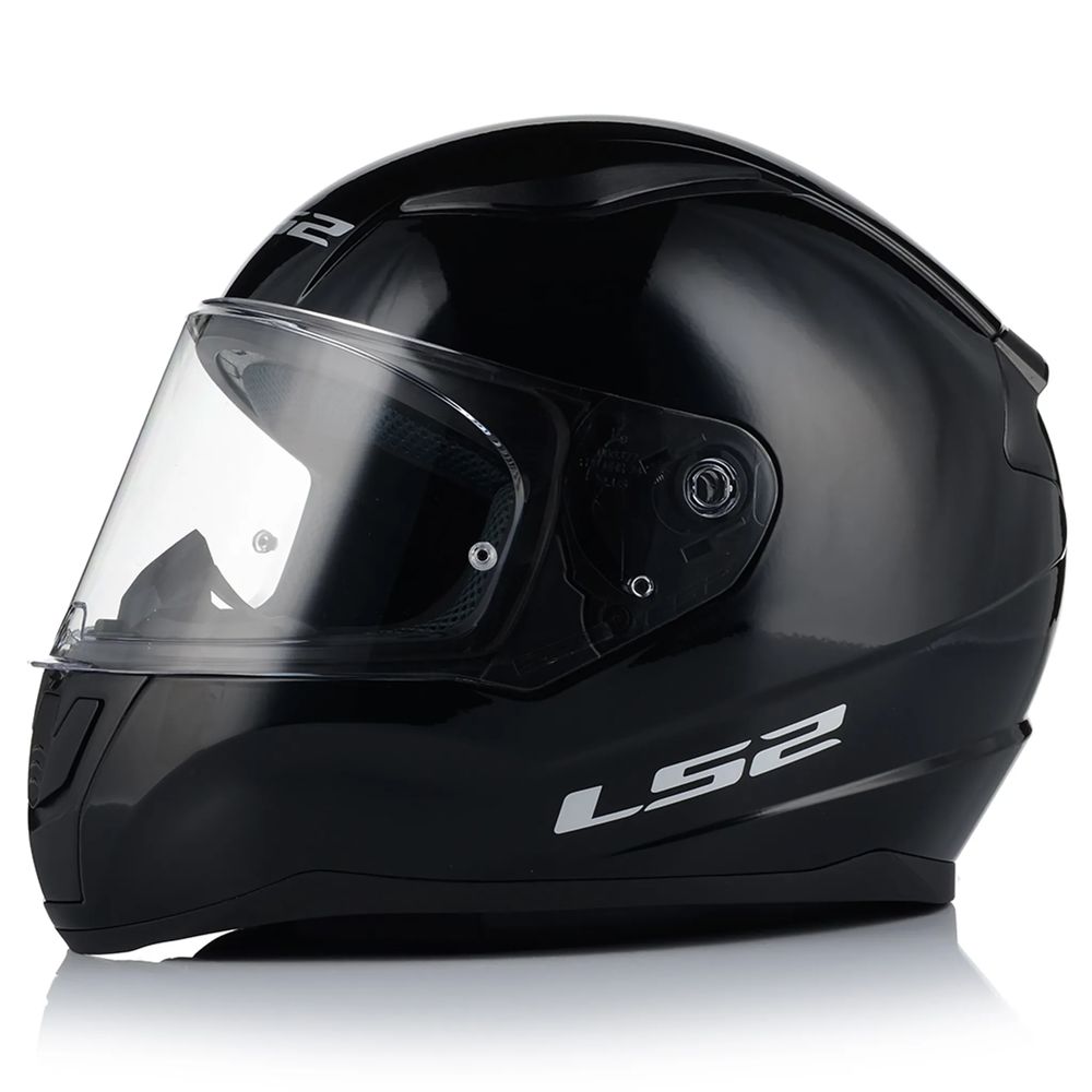 LS2 FF353 RAPID II SOLID, MOTO ĶIVERE, melna spīdīga LS2 FF353 RAPID II SOLID, MOTO ĶIVERE, melna spīdīga - Image 2
