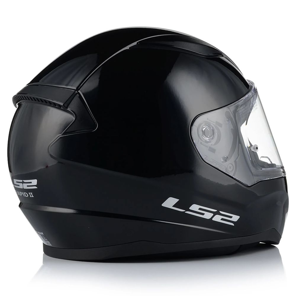 LS2 FF353 RAPID II SOLID, MOTO ĶIVERE, melna spīdīga LS2 FF353 RAPID II SOLID, MOTO ĶIVERE, melna spīdīga - Image 8