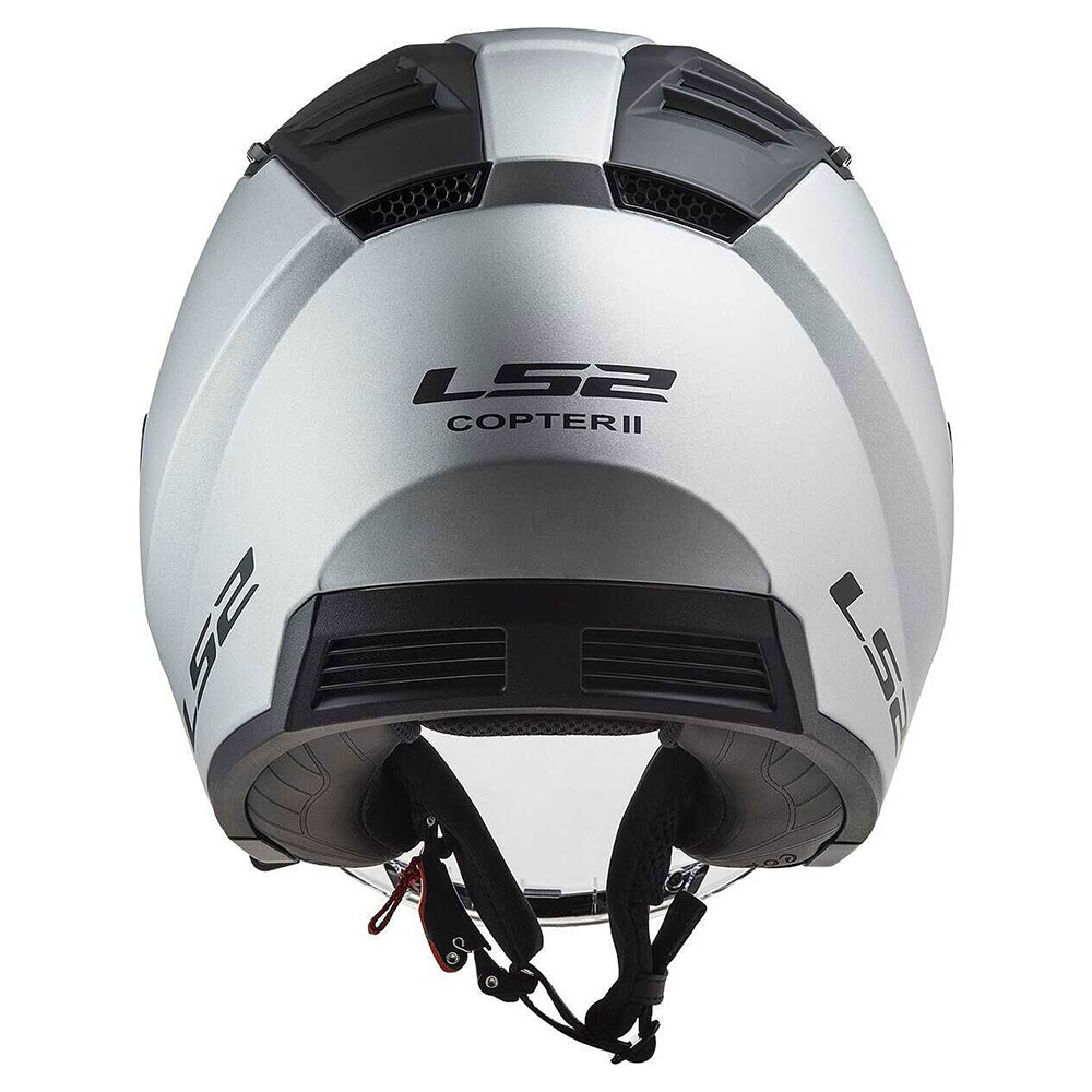 LS2 OF600 COPTER II SOLID, MOTO ĶIVERE, matēts sudrabs LS2 OF600 COPTER II SOLID, MOTO ĶIVERE, matēts sudrabs - Image 3