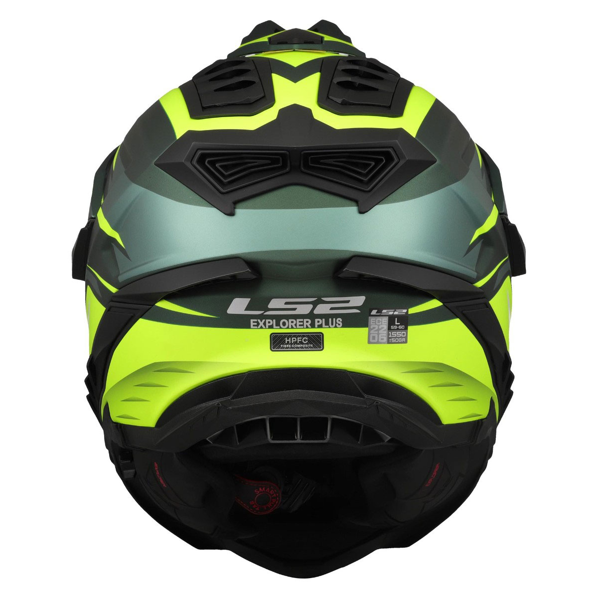 LS2 MX701 EXPLORER SPIRE, MOTO ĶIVERE, matēti zaļa dzeltena LS2 MX701 EXPLORER SPIRE, MOTO ĶIVERE, matēti zaļa dzeltena - Image 4