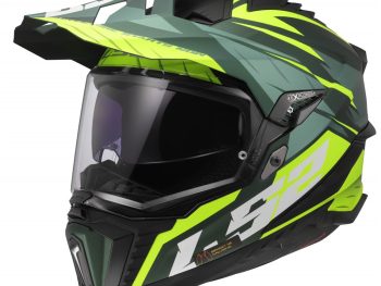 LS2 MX701 EXPLORER SPIRE, MOTO ĶIVERE, matēti zaļa dzeltena