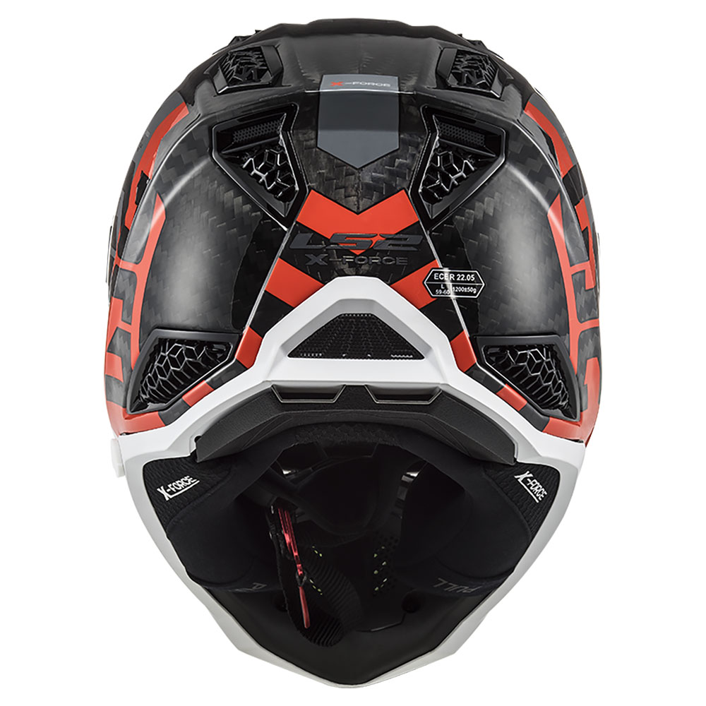 LS2 MX703 C X-FORCE BARRIER, MOTO ĶIVERE, dzelteni sarkana LS2 MX703 C X-FORCE BARRIER, MOTO ĶIVERE, dzelteni sarkana - Image 4