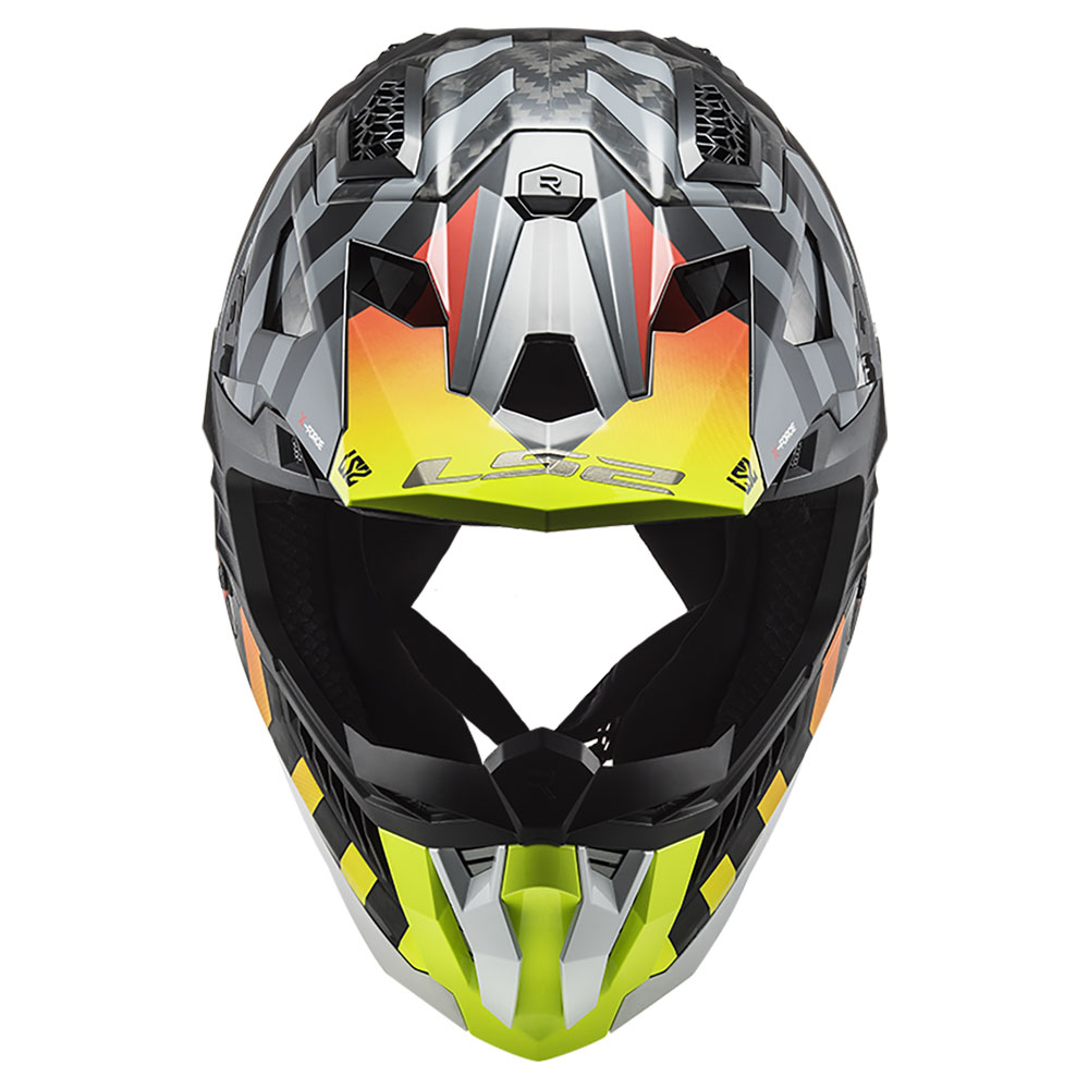 LS2 MX703 C X-FORCE BARRIER, MOTO ĶIVERE, dzelteni sarkana LS2 MX703 C X-FORCE BARRIER, MOTO ĶIVERE, dzelteni sarkana - Image 6