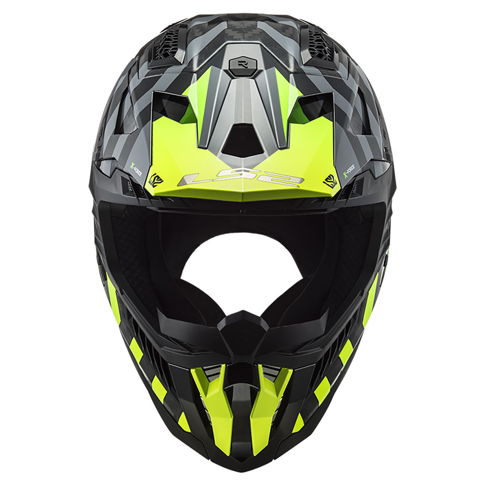 LS2 MX703 C X-FORCE BARRIER, MOTO ĶIVERE, dzeltenzaļa LS2 MX703 C X-FORCE BARRIER, MOTO ĶIVERE, dzeltenzaļa - Image 5