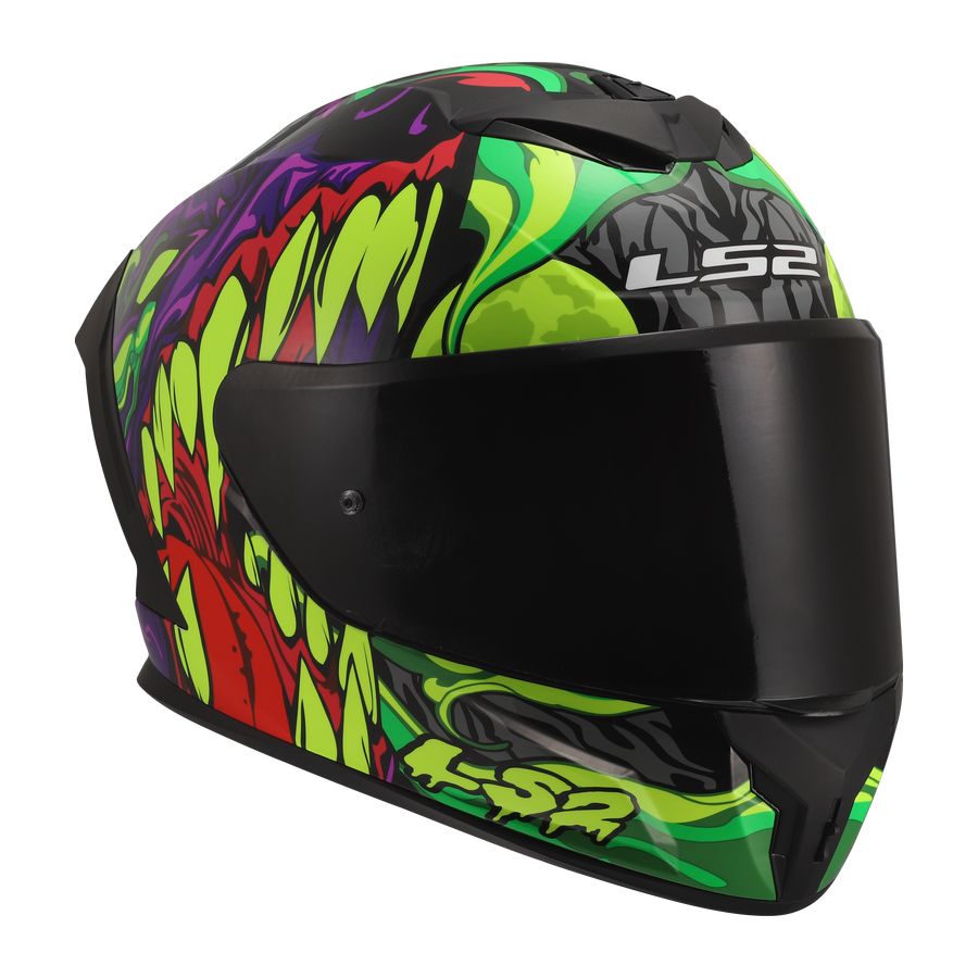 LS2 FF820 RAPID III LYCANT, MOTO ĶIVERE, violeta, zaļa LS2 FF820 RAPID III LYCANT, MOTO ĶIVERE, violeta, zaļa - Image 3