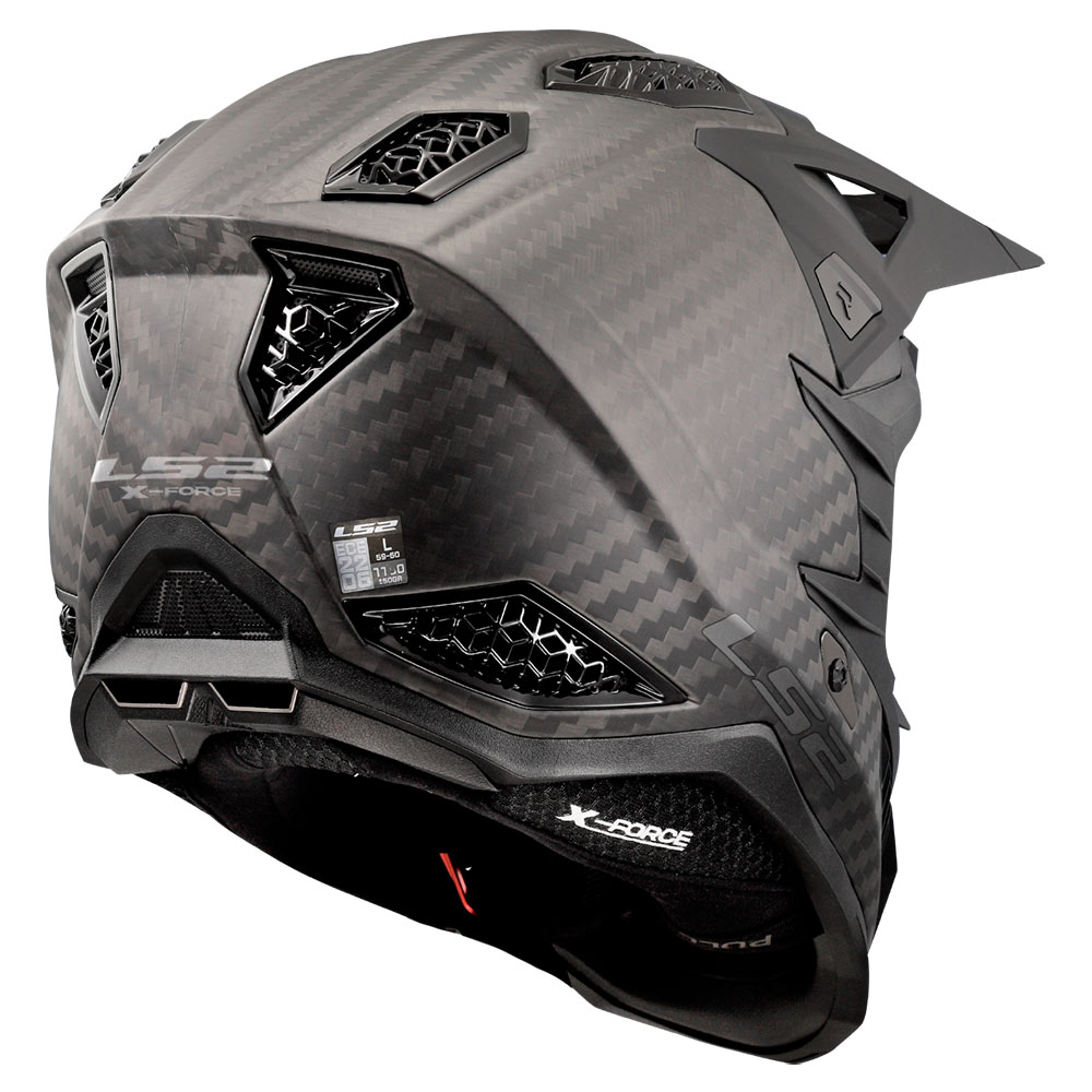 LS2 MX703 C X-FORCE PRO FIM, MOTO ĶIVERE, matēta Carbon LS2 MX703 C X-FORCE PRO FIM, MOTO ĶIVERE, matēta Carbon - Image 2