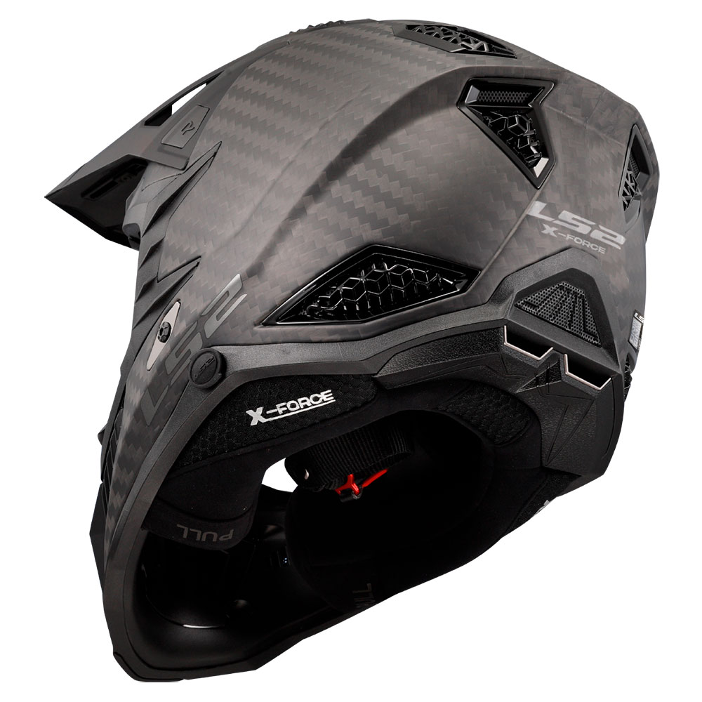LS2 MX703 C X-FORCE PRO FIM, MOTO ĶIVERE, matēta Carbon LS2 MX703 C X-FORCE PRO FIM, MOTO ĶIVERE, matēta Carbon - Image 4