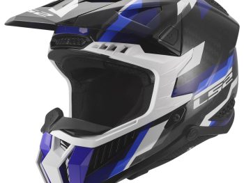 LS2 MX703 C X-FORCE PHANTOM, MOTO ĶIVERE, zils/ balts
