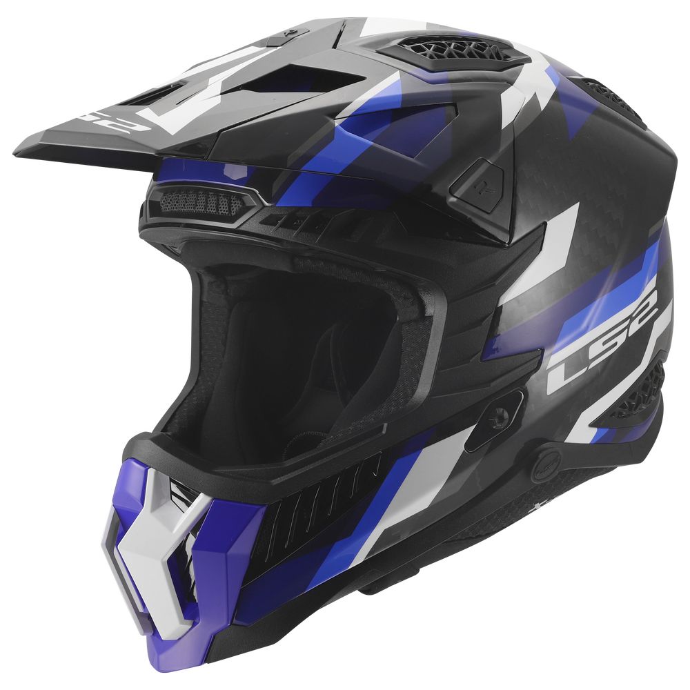 LS2 MX703 C X-FORCE PHANTOM, MOTO ĶIVERE, zils/ balts LS2 MX703 C X-FORCE PHANTOM, MOTO ĶIVERE, zils/ balts - Image 2