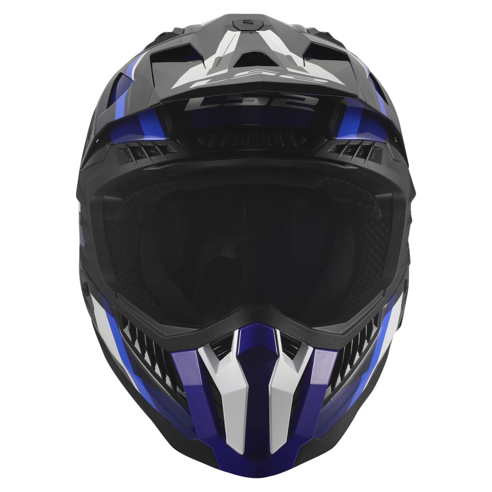 LS2 MX703 C X-FORCE PHANTOM, MOTO ĶIVERE, zils/ balts LS2 MX703 C X-FORCE PHANTOM, MOTO ĶIVERE, zils/ balts - Image 4