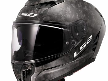 LS2 FF807 DRAGON FORGED, MOTO ĶIVERE, spīdīga Carbon