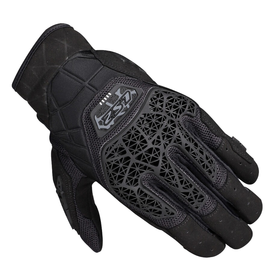 LS2 All Terrain II vīriešu moto cimdi - melni LS2 All Terrain II vīriešu moto cimdi - melni