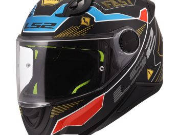 LS2 FF812 KID ZERO, MOTO ĶIVERE, pelēka, sarkana