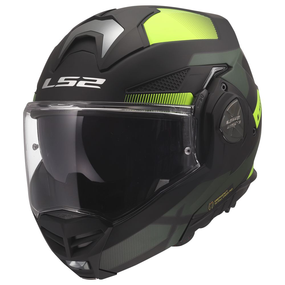 LS2 FF901 ADVANT X NOVA, MOTO ĶIVERE, melna dzeltenzaļa LS2 FF901 ADVANT X NOVA, MOTO ĶIVERE, melna dzeltenzaļa - Image 2