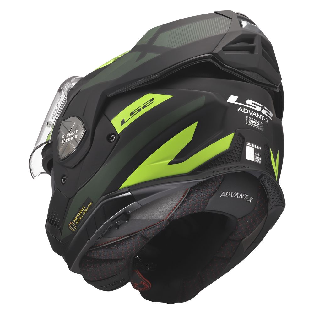 LS2 FF901 ADVANT X NOVA, MOTO ĶIVERE, melna dzeltenzaļa LS2 FF901 ADVANT X NOVA, MOTO ĶIVERE, melna dzeltenzaļa - Image 5