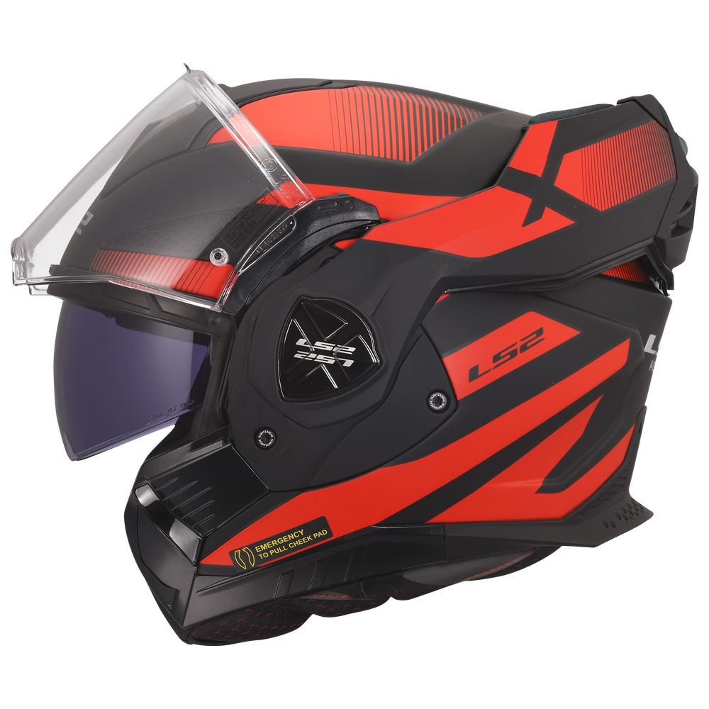 LS2 FF901 ADVANT X NOVA, MOTO ĶIVERE, melna sarkana LS2 FF901 ADVANT X NOVA, MOTO ĶIVERE, melna sarkana - Image 2