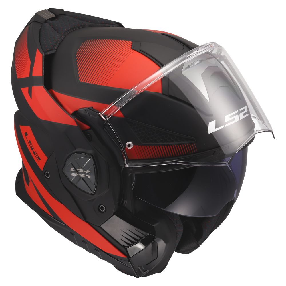LS2 FF901 ADVANT X NOVA, MOTO ĶIVERE, melna sarkana LS2 FF901 ADVANT X NOVA, MOTO ĶIVERE, melna sarkana - Image 6