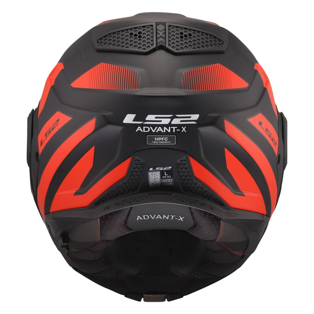LS2 FF901 ADVANT X NOVA, MOTO ĶIVERE, melna sarkana LS2 FF901 ADVANT X NOVA, MOTO ĶIVERE, melna sarkana - Image 8