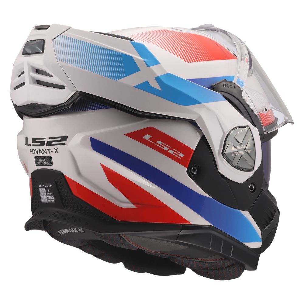 LS2 FF901 ADVANT X NOVA, MOTO ĶIVERE, balta zila sarkana LS2 FF901 ADVANT X NOVA, MOTO ĶIVERE, balta zila sarkana - Image 6