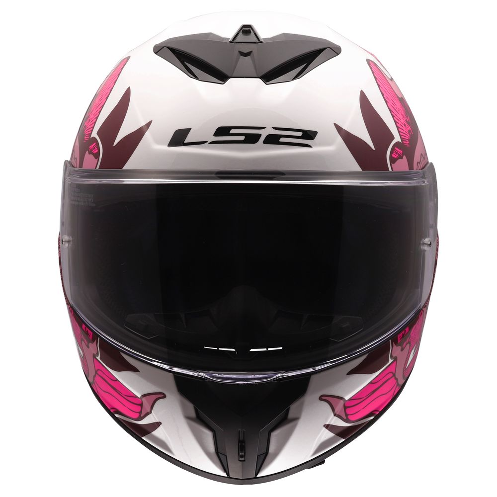 LS2 FF820 RAPID III POPPIES II, MOTO ĶIVERE, balta, rozā LS2 FF820 RAPID III POPPIES II, MOTO ĶIVERE, balta, rozā - Image 4