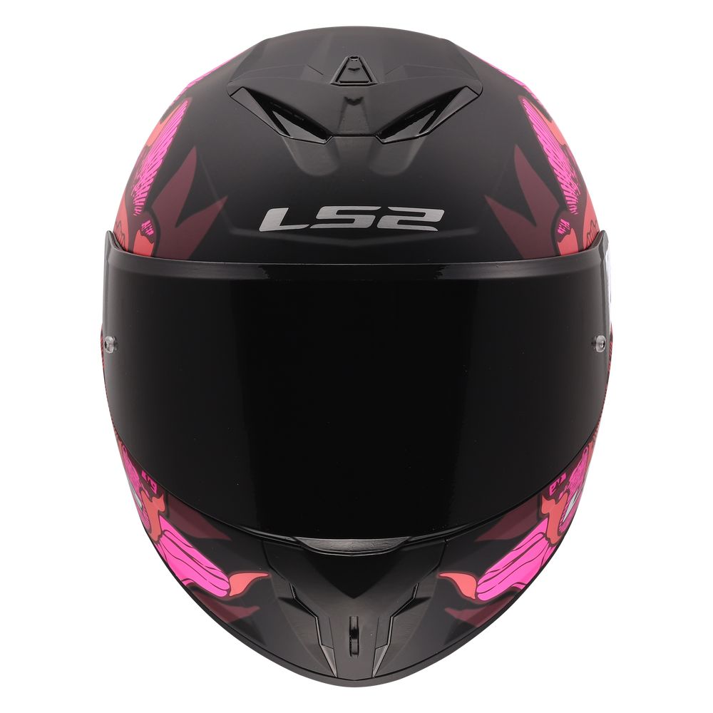 LS2 FF820 RAPID III POPPIES II Helmet, melna, rozā LS2 FF820 RAPID III POPPIES II Helmet, melna, rozā - Image 3