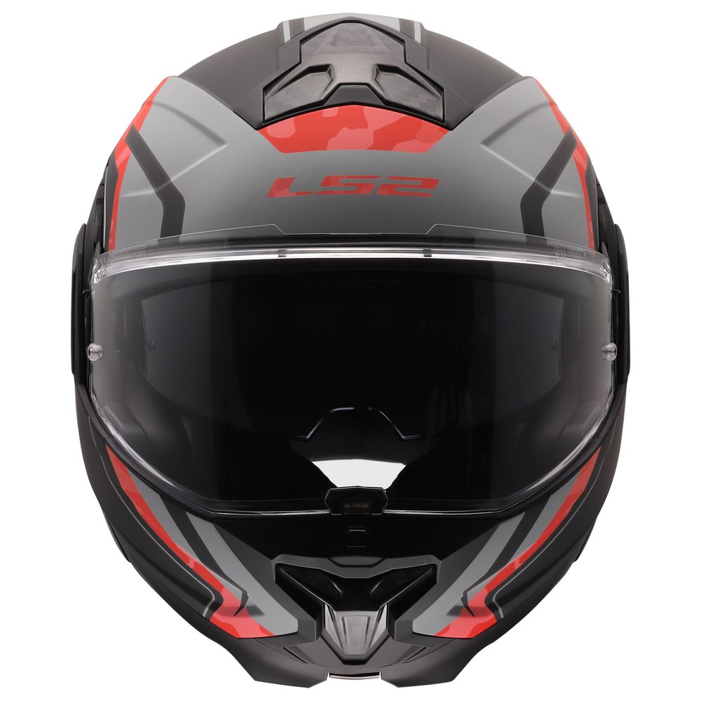 LS2 FF910 ADVANT II GLIDE, MOTO ĶIVERE, melna, pelēka, sarkana LS2 FF910 ADVANT II GLIDE, MOTO ĶIVERE, melna, pelēka, sarkana - Image 3