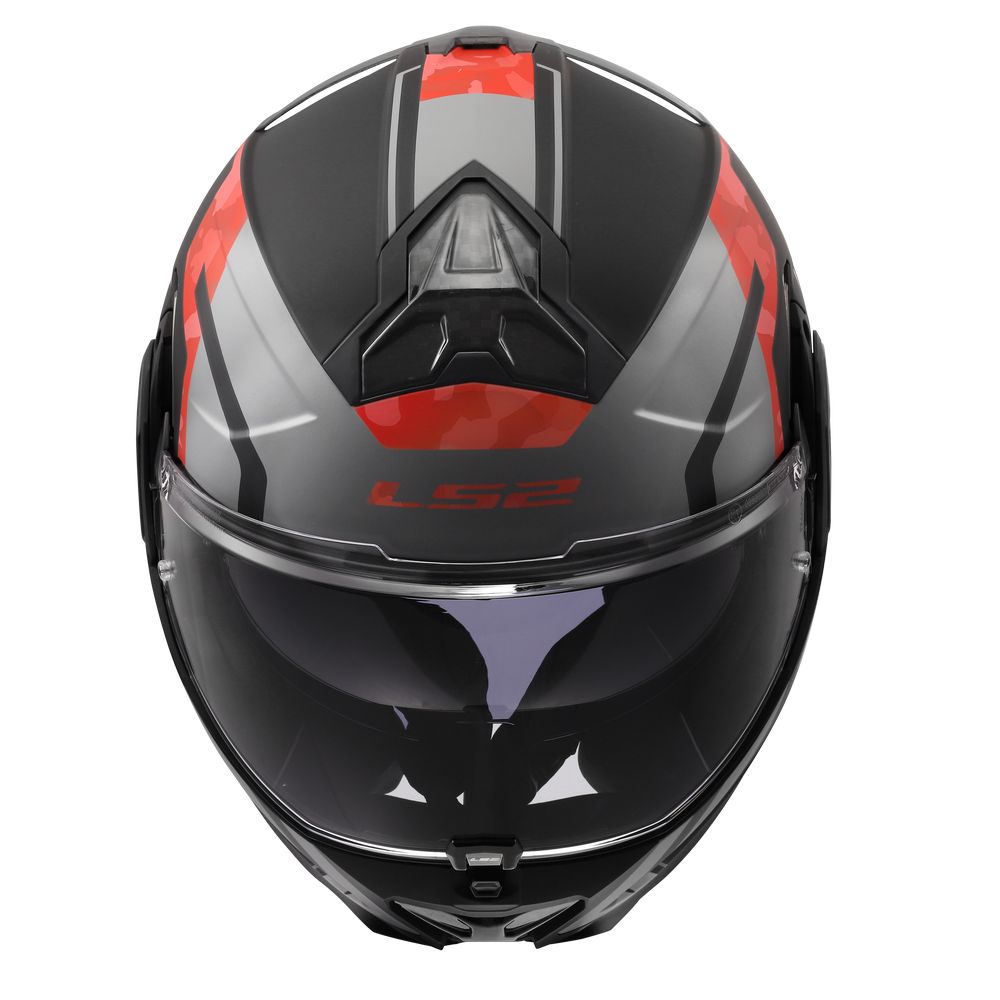 LS2 FF910 ADVANT II GLIDE, MOTO ĶIVERE, melna, pelēka, sarkana LS2 FF910 ADVANT II GLIDE, MOTO ĶIVERE, melna, pelēka, sarkana - Image 5