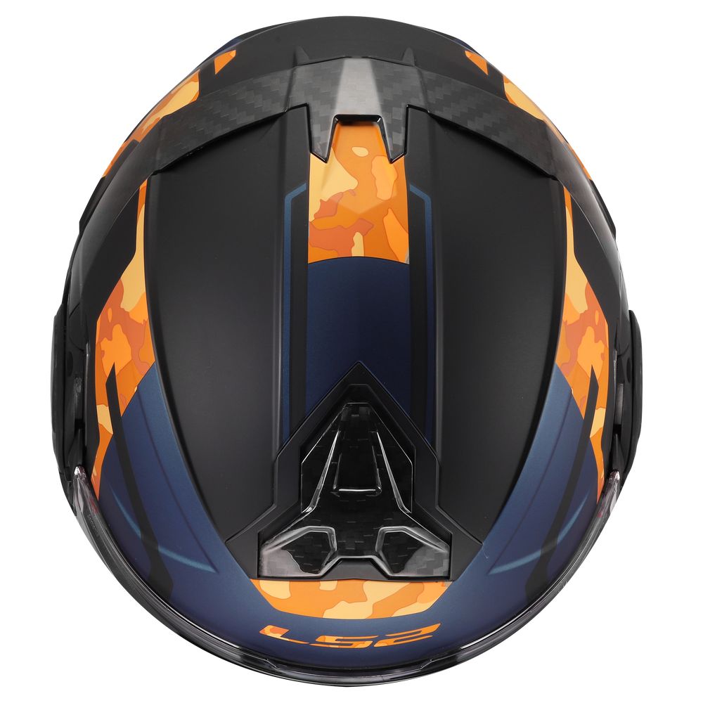LS2 FF910 ADVANT II GLIDE, MOTO ĶIVERE, melna, oranža LS2 FF910 ADVANT II GLIDE, MOTO ĶIVERE, melna, oranža - Image 2