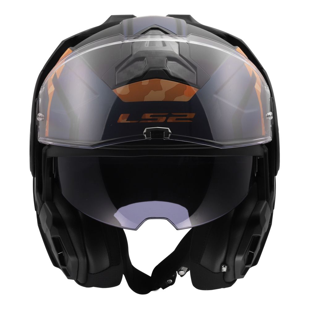 LS2 FF910 ADVANT II GLIDE, MOTO ĶIVERE, melna, oranža LS2 FF910 ADVANT II GLIDE, MOTO ĶIVERE, melna, oranža - Image 7