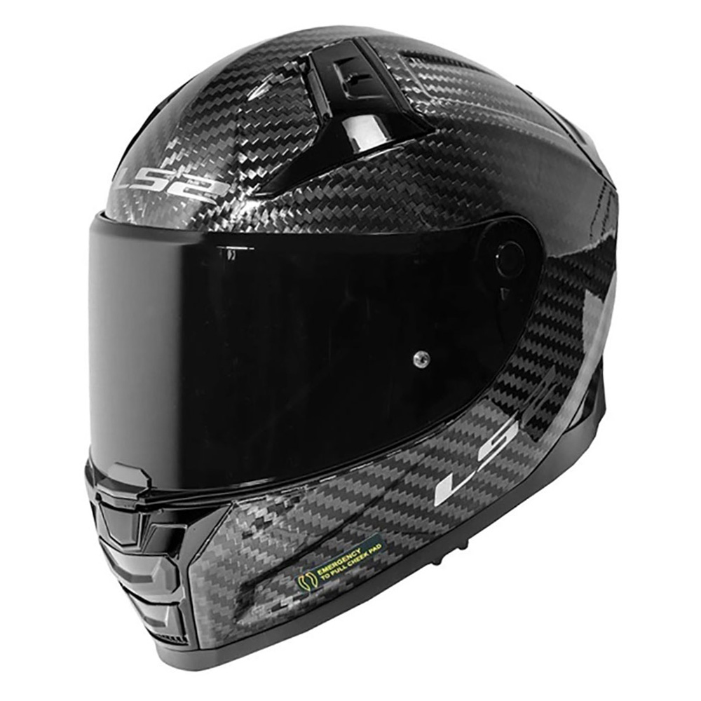 LS2 FF811 VECTOR II CARBON, MOTO ĶIVERE, spīdīga LS2 FF811 VECTOR II CARBON, MOTO ĶIVERE, spīdīga