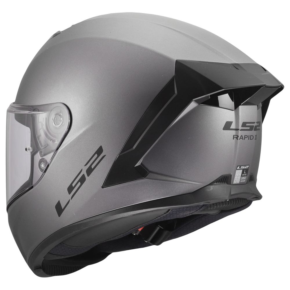 LS2 FF820 RAPID III SOLID, MOTO ĶIVERE, matēta Titanium LS2 FF820 RAPID III SOLID, MOTO ĶIVERE, matēta Titanium - Image 9