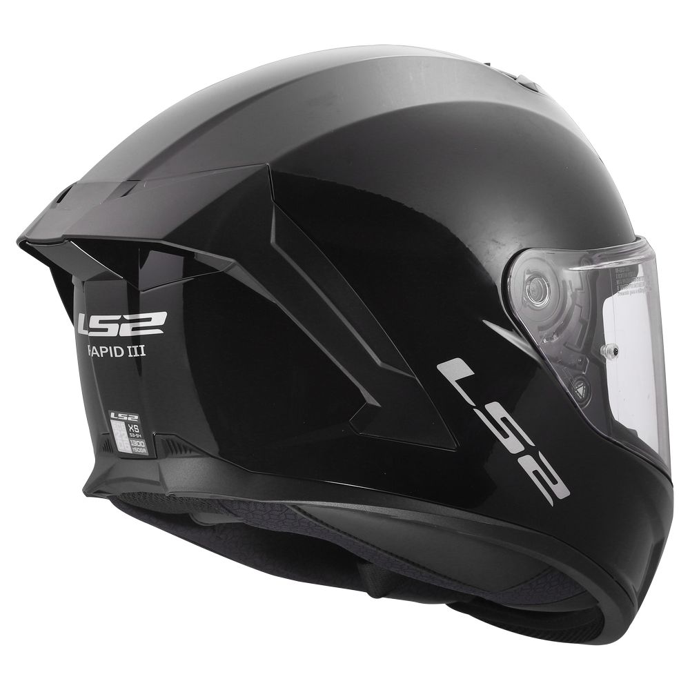 LS2 FF820 RAPID III SOLID, MOTO ĶIVERE, melna spīdīga LS2 FF820 RAPID III SOLID, MOTO ĶIVERE, melna spīdīga - Image 4
