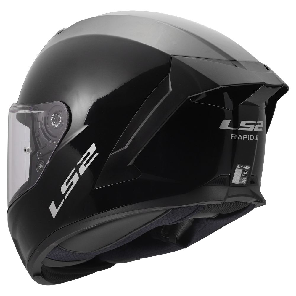 LS2 FF820 RAPID III SOLID, MOTO ĶIVERE, melna spīdīga LS2 FF820 RAPID III SOLID, MOTO ĶIVERE, melna spīdīga - Image 6