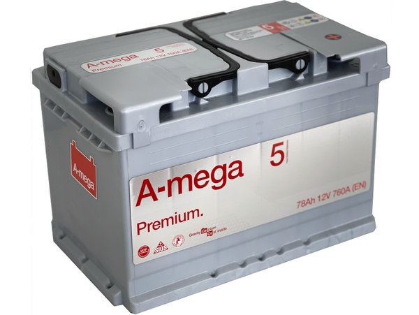 Akumulators 78AH 760A 12V A-Mega 5 Premium Akumulators 78AH 760A 12V A-Mega 5 Premium